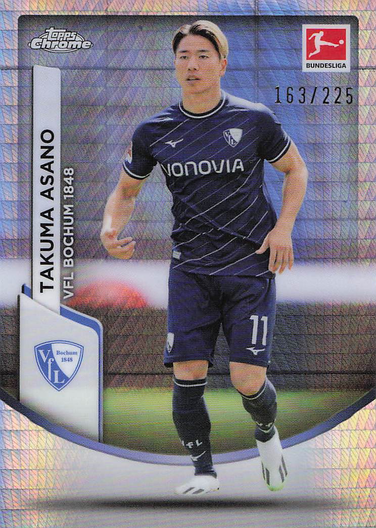 2023-24 Topps Chrome Bundesliga #12 Takuma Asano Prism #/225