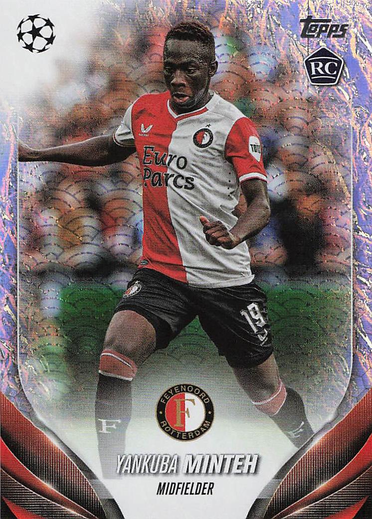 Yankuba Minteh Feyenoord #/99 2023-24 Topps Jade Edition UEFA Club Competitions