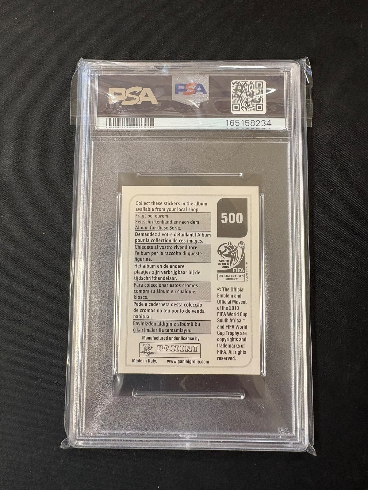 Ronaldinho - 2010 Panini World Cup Sticker PSA 10