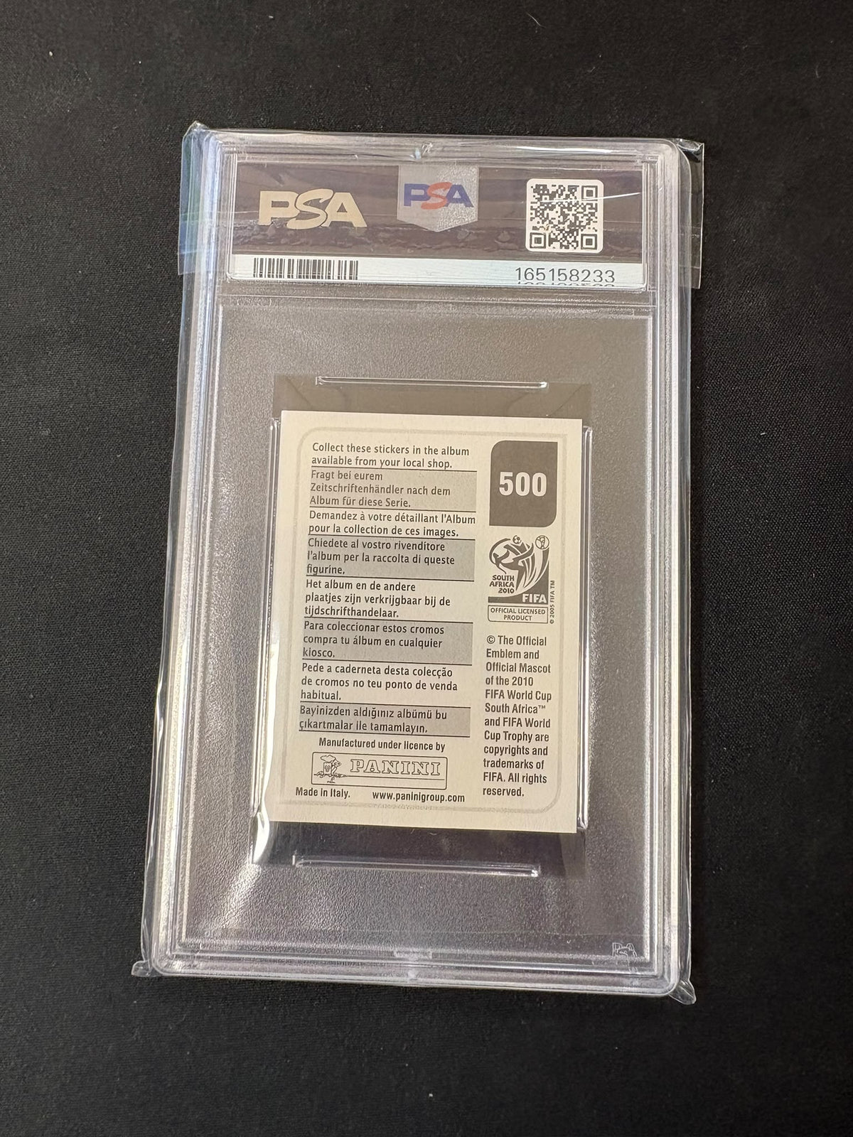 Ronaldinho - 2010 Panini World Cup Sticker PSA 8