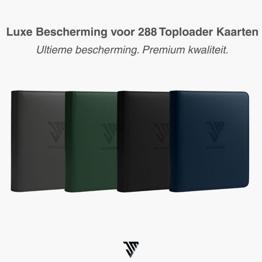 JM Loader, Toploader binder 9 pockets geschikt voor 288 kaarten