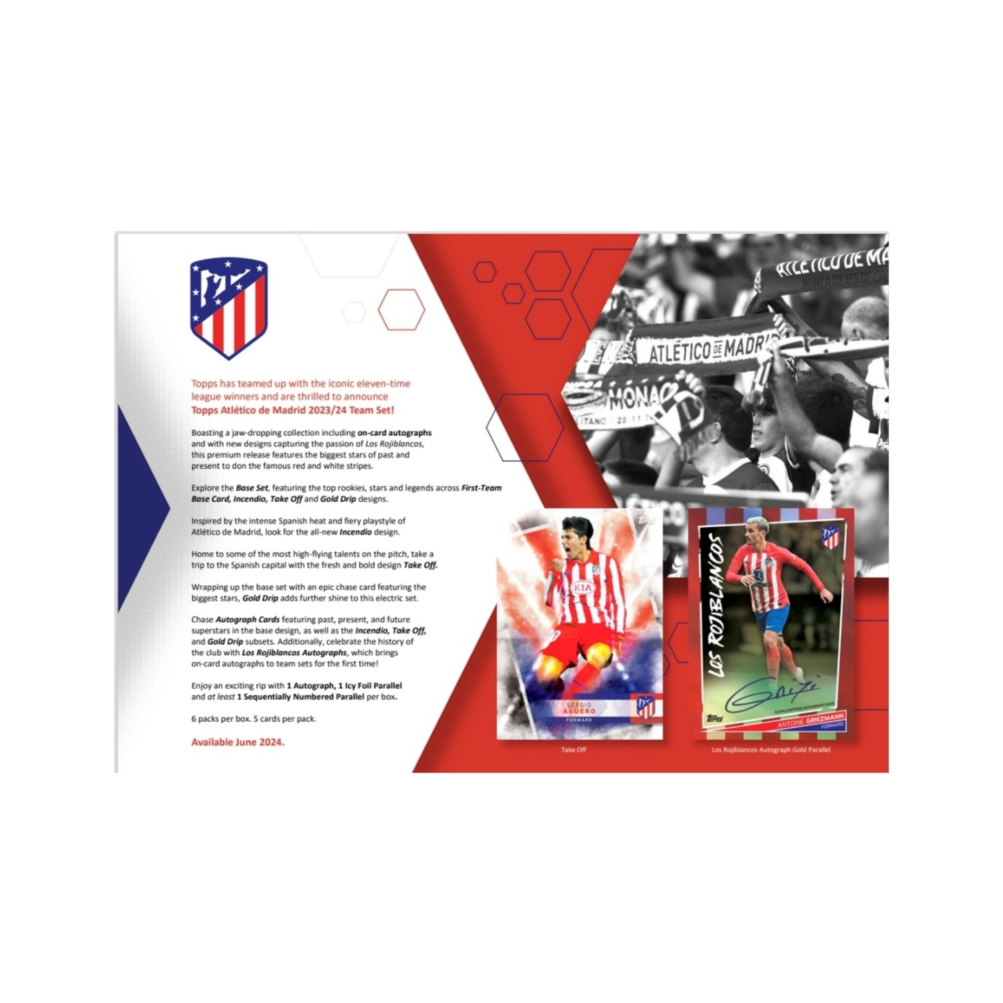 2023-24 Topps Atletico Madrid Team Set