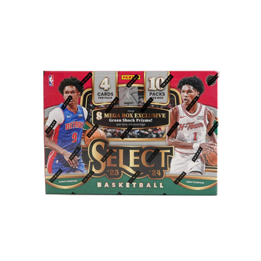 2023-24 Panini Select Basketball Hobby Mega Box (Green Shock Prizms