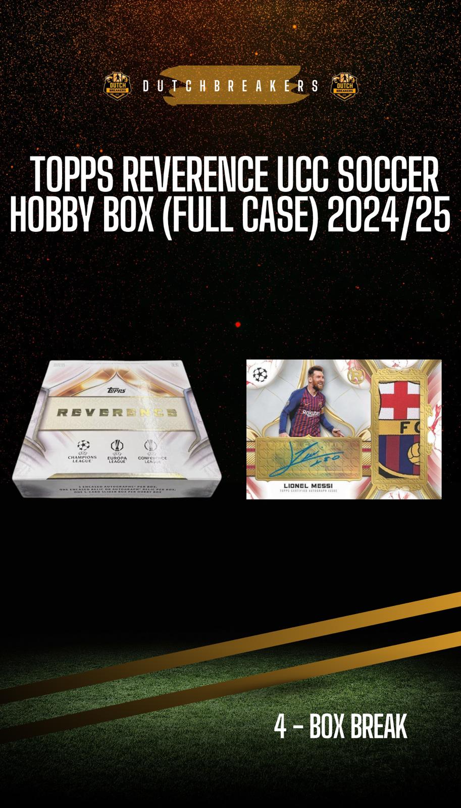 2024/25 Topps Reverence UCC Soccer Hobby Box 4x (FULL CASE) #126
