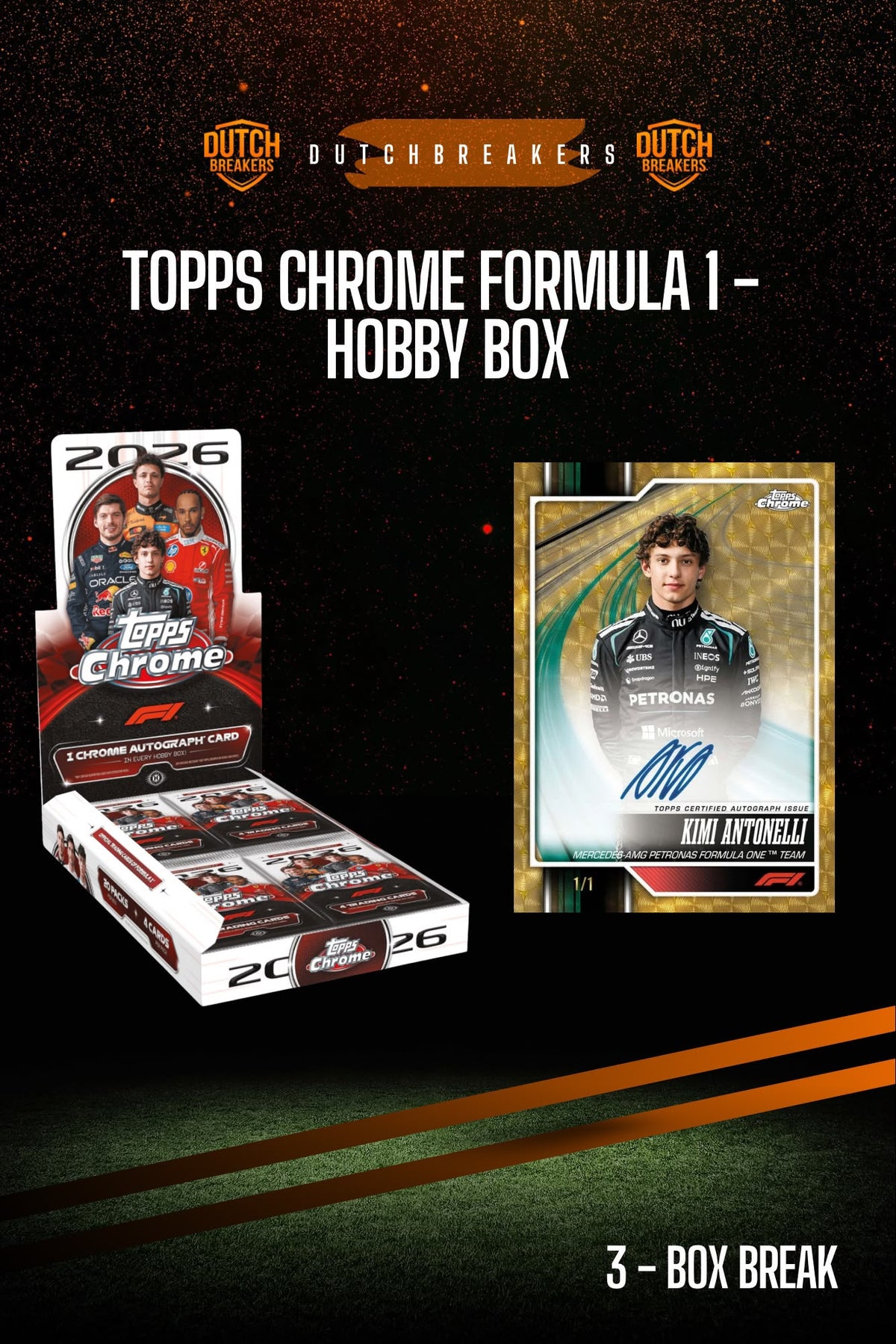 2026 Topps Chrome Formula 1- Hobby Box 3x #227
