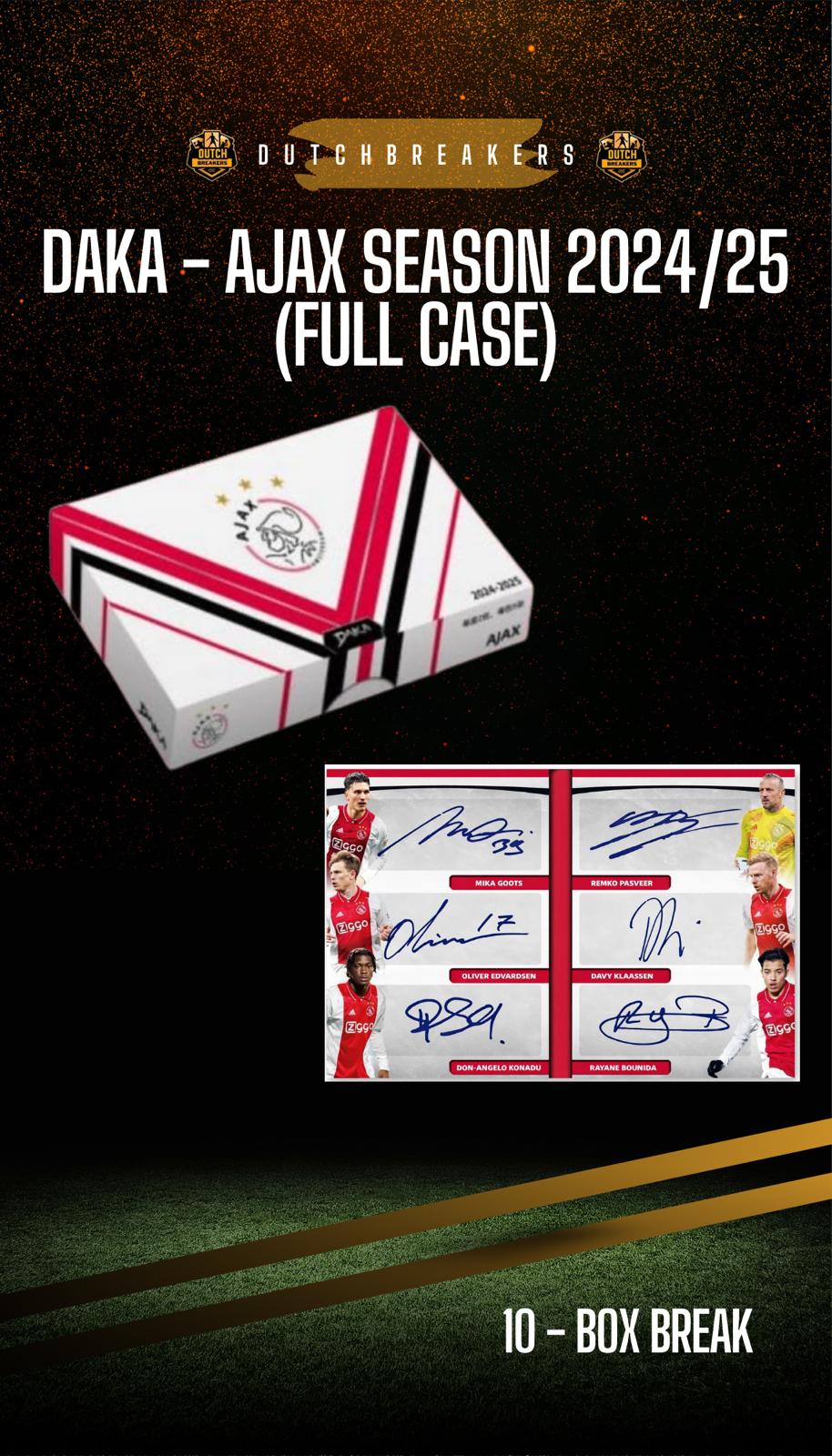 Daka - Ajax Season 2024/25 10x (FULL CASE) #178