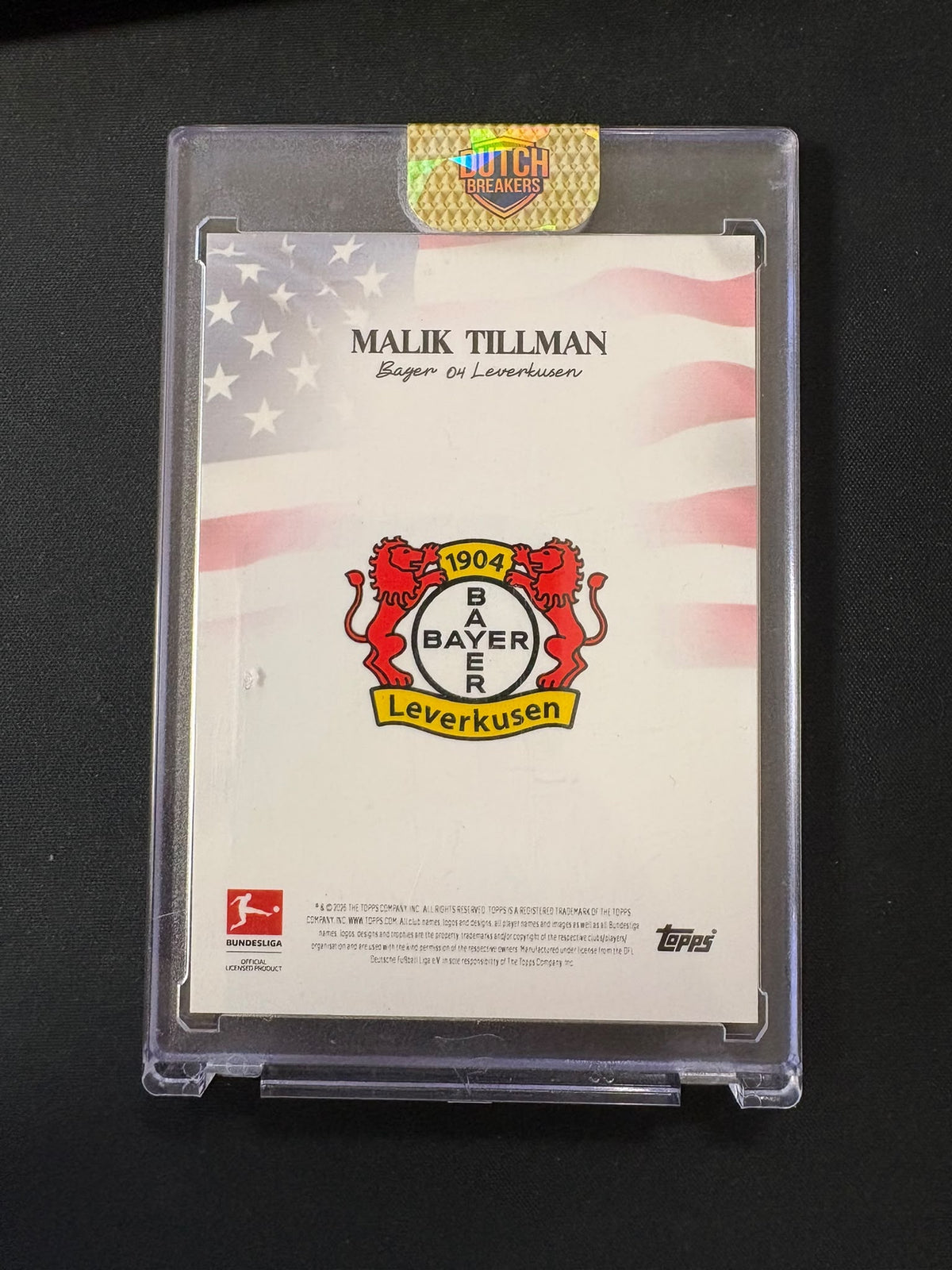 Malik Tillman - 2024-25 Topps Bundesliga 1/1