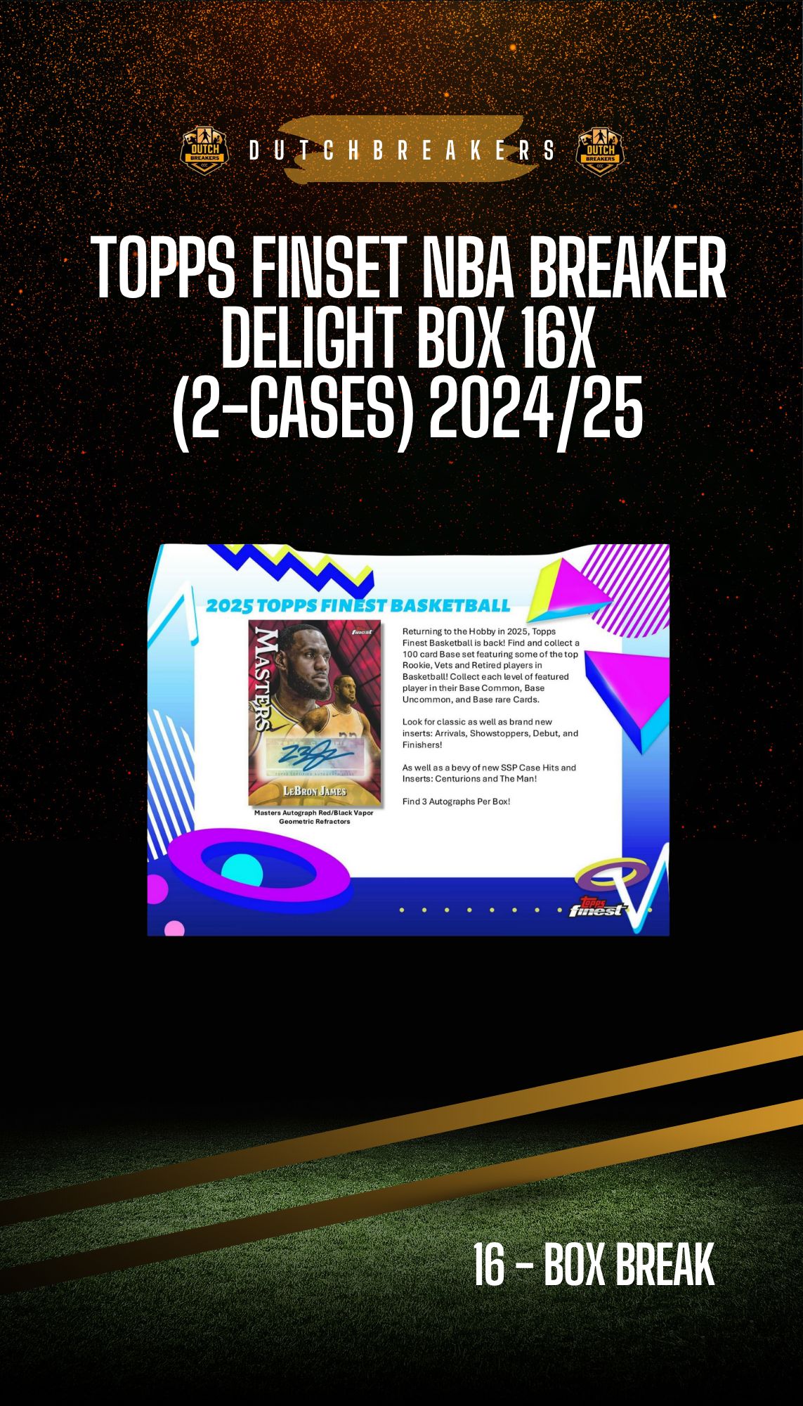 2024/25 Topps Finset NBA Breaker Delight box 16x 2-cases #127