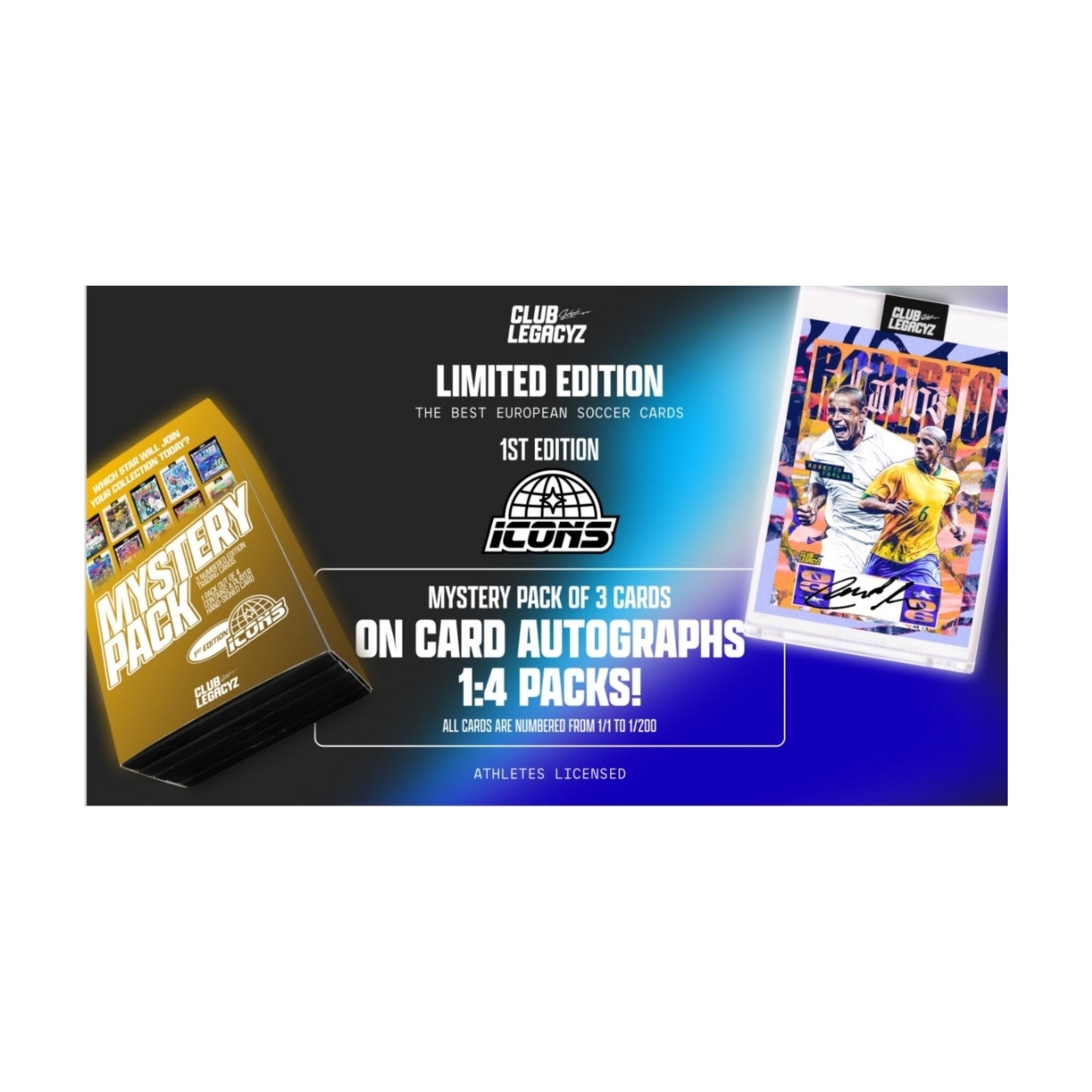 2025 Club Legacyz Icons Soccer First Edition Hobby