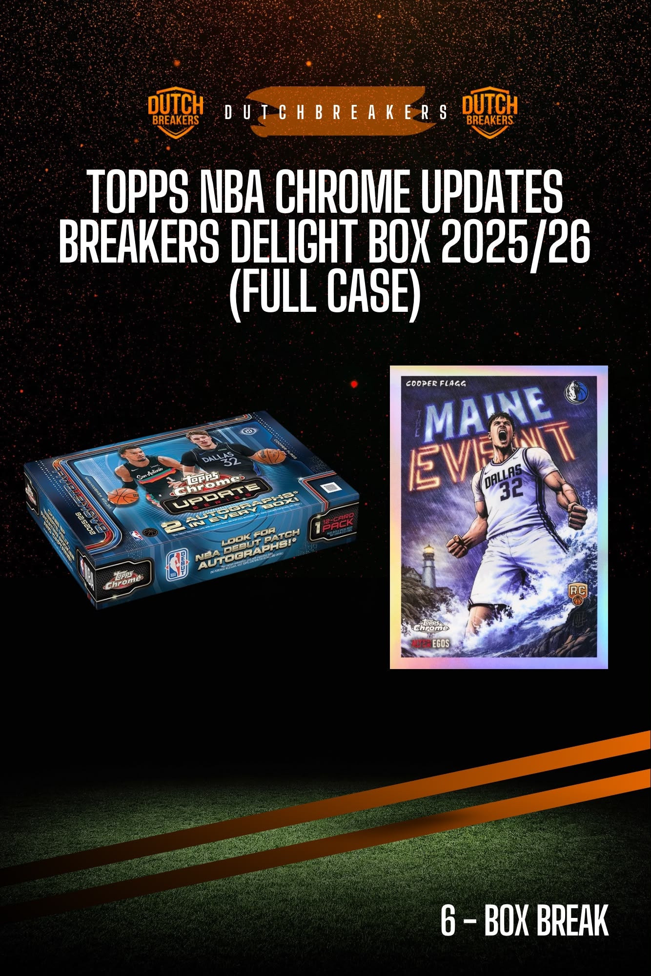 Topps NBA Chrome Updates 25-26 - Breakers Delight Box 6x (FULL CASE) #214