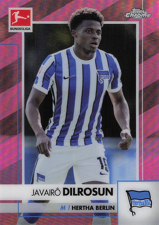 Javairo Dilrosun Hertha BSC Berlin #/75 2020-21 Topps Chrome Bundesliga