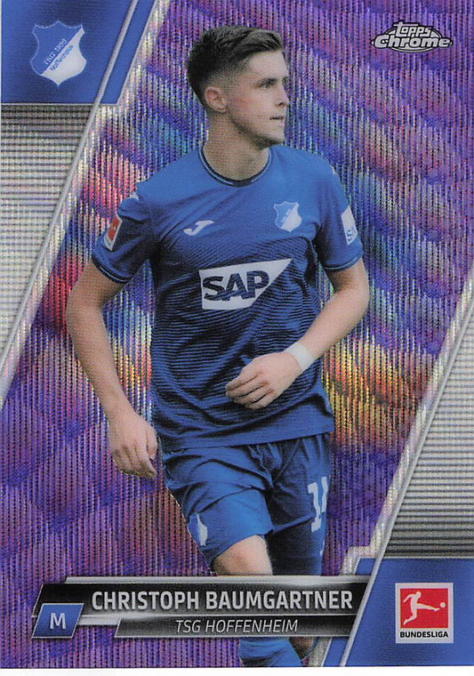 Christoph Baumgartner TSG 1899 Hoffenheim #/299 2021-22 Topps Chrome Bundesliga