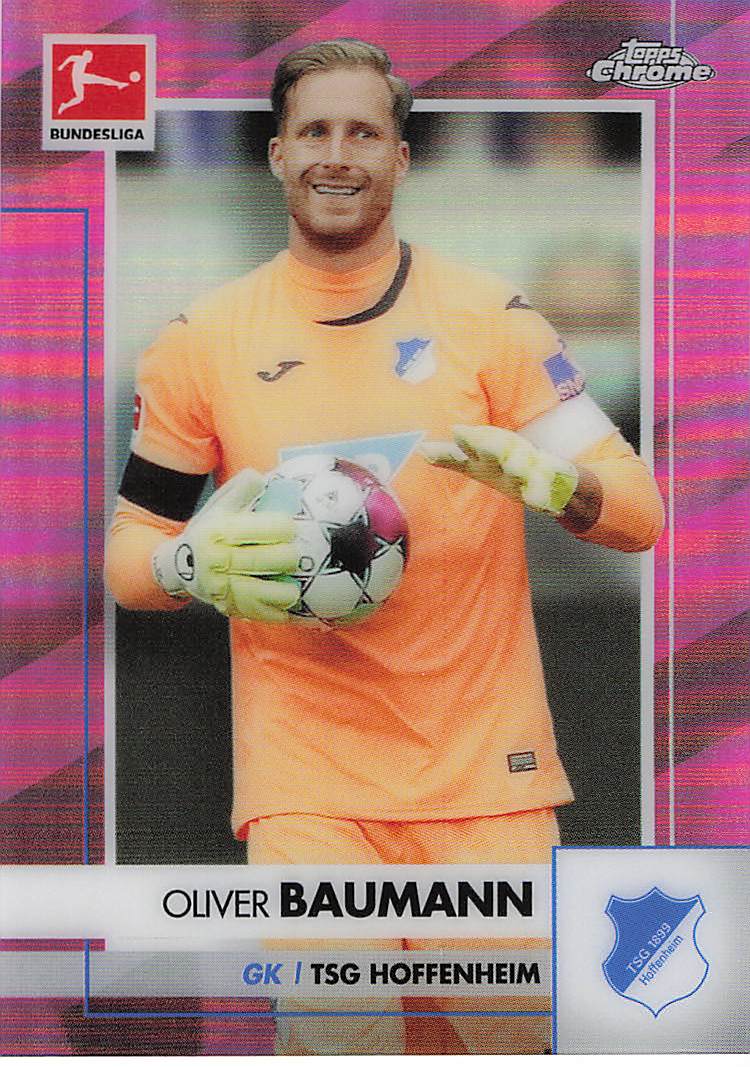 Oliver Baumann TSG 1899 Hoffenheim #/75 2020-21 Topps Chrome Bundesliga