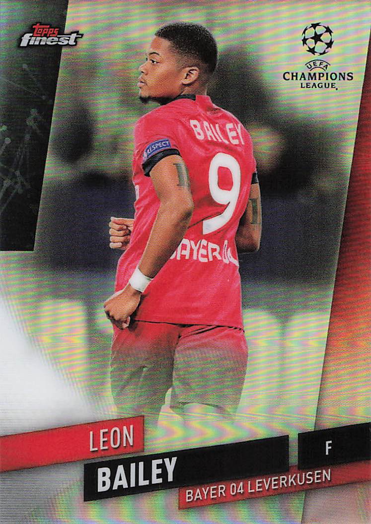 Leon Bailey Bayer 04 Leverkusen 2019-20 Topps Finest UEFA Champions League