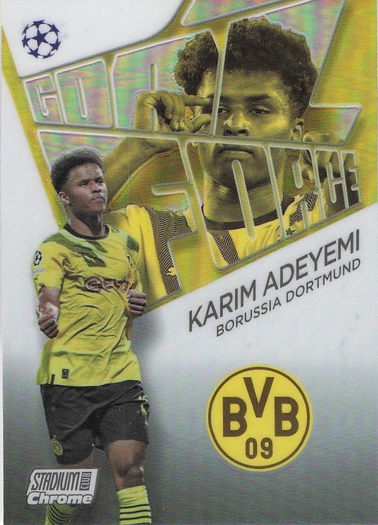 Karim Adeyemi Borussia Dortmund 2022-23 Stadium Club Chrome UCC