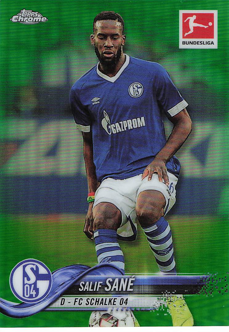 Salif Sané FC Schalke 04 #/99 2018-19 Topps Chrome Bundesliga