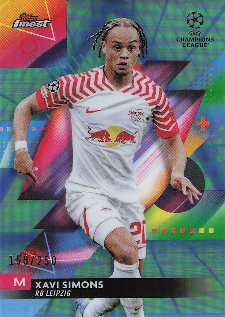 Xavi Simons RB Leipzig #/250 2023-24 Finest UEFA Club Competitions