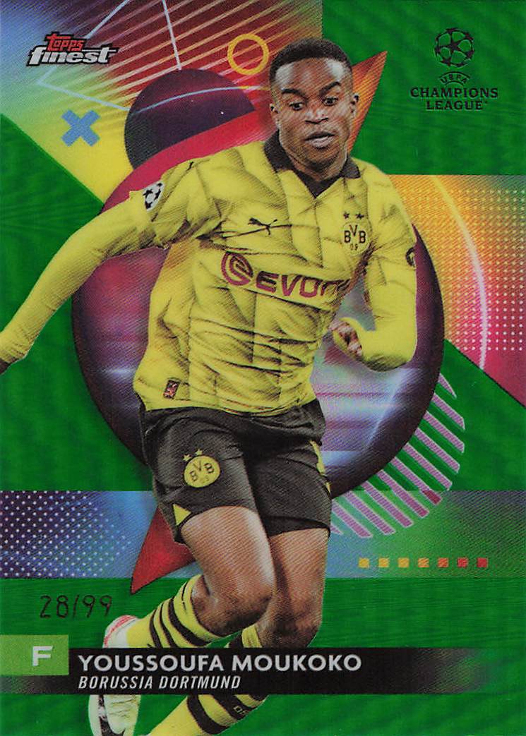 Youssoufa Moukoko Borussia Dortmund #/99 2023-24 Finest UEFA Club Competitions