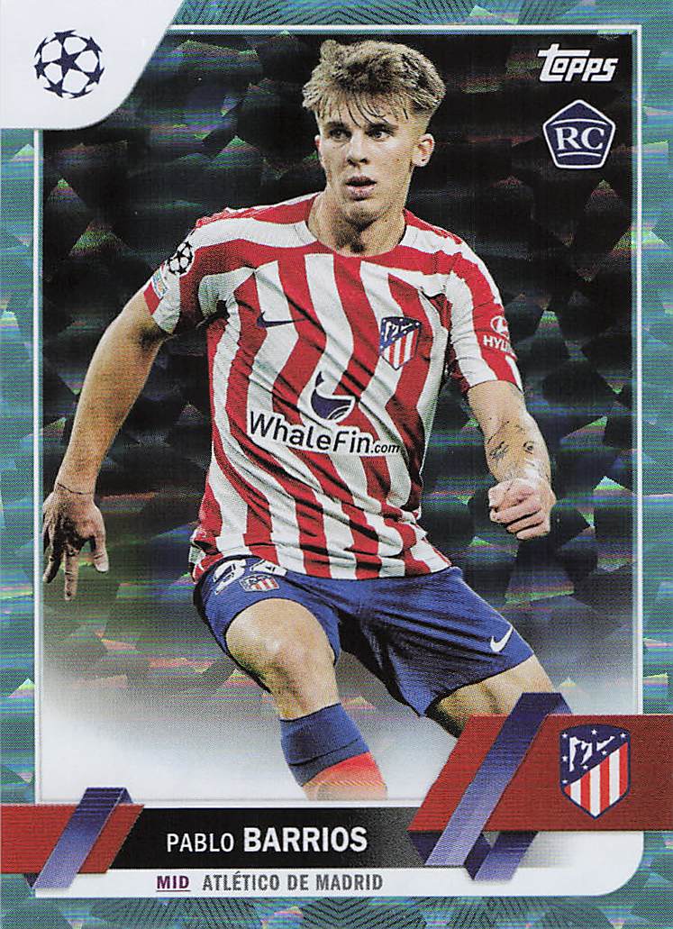 Pablo Barrios Atletico Madrid #/399 2022-23 Topps UEFA Club Competitions Rookie