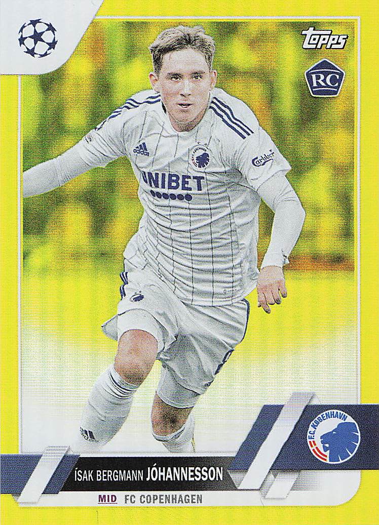 Ísak Bergmann Jóhannesson FC Copenhagen #/299 22-23 Topps UCC Rookie