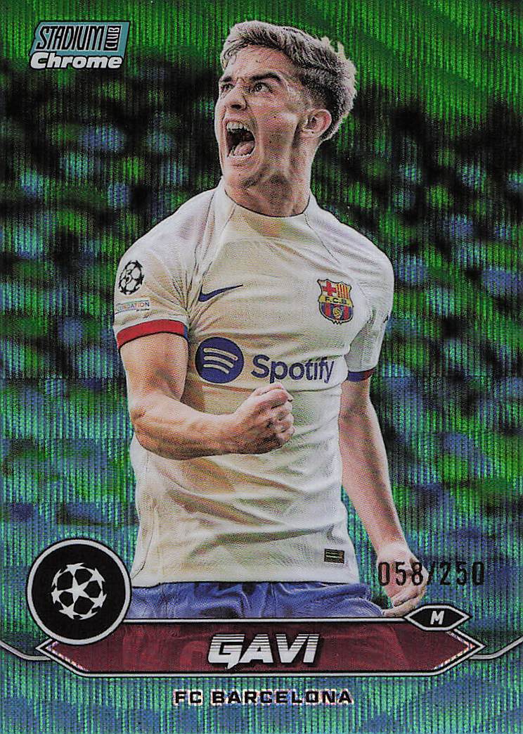 Gavi FC Barcelona #/250 2023-24 Stadium Club Chrome UEFA Champions League
