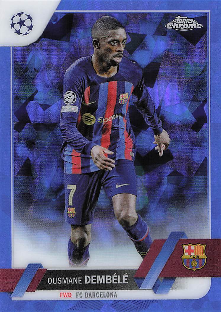 Ousmane Dembélé FC Barcelona 2022-23 Topps Chrome Sapphire Edition UCC