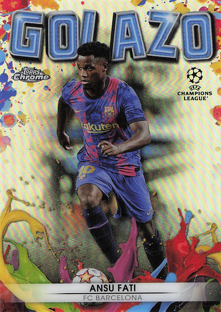 Ansu Fati FC Barcelona 2021-22 Topps Chrome UEFA Champions League