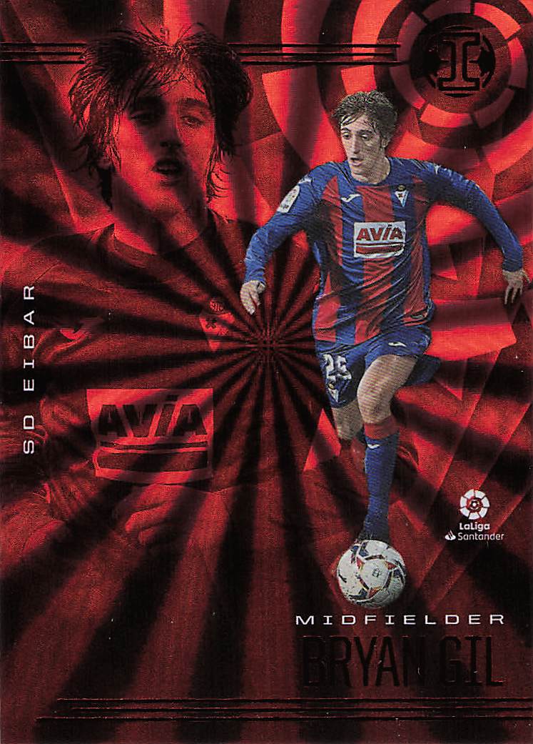 Bryan Gil SD Eibar 2020-21 Panini Chronicles - Illusions La Liga Red Lasers