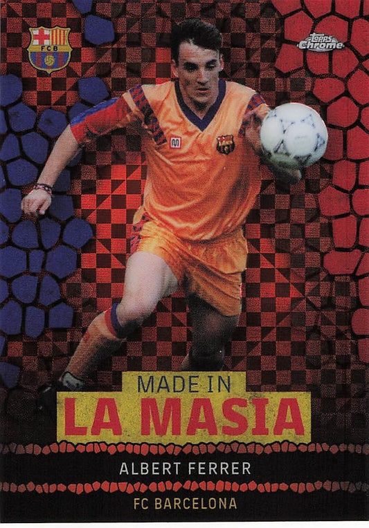 Albert Ferrer FC Barcelona #/25 2022-23 Topps Chrome FC Barcelona