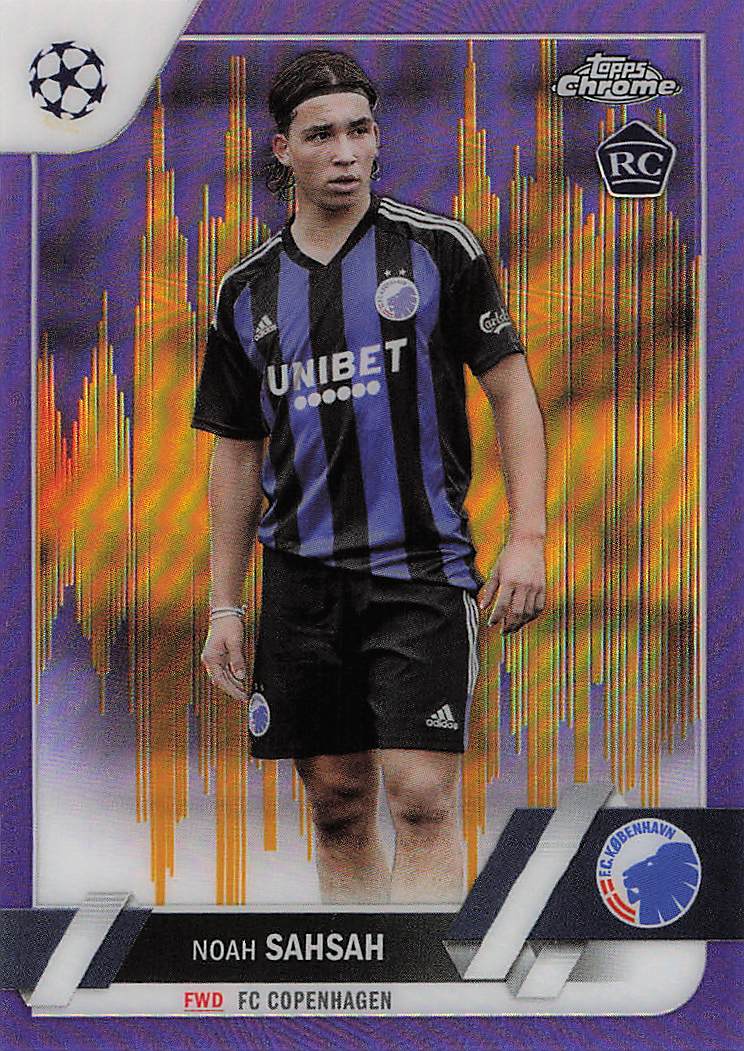 Noah Sahsah FC Copenhagen 2022-23 Topps Chrome UEFA Club Competitions