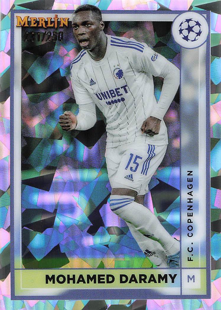 Mohamed Daramy FC Copenhagen #/250 2022-23 Merlin Chrome UEFA Club Competitions
