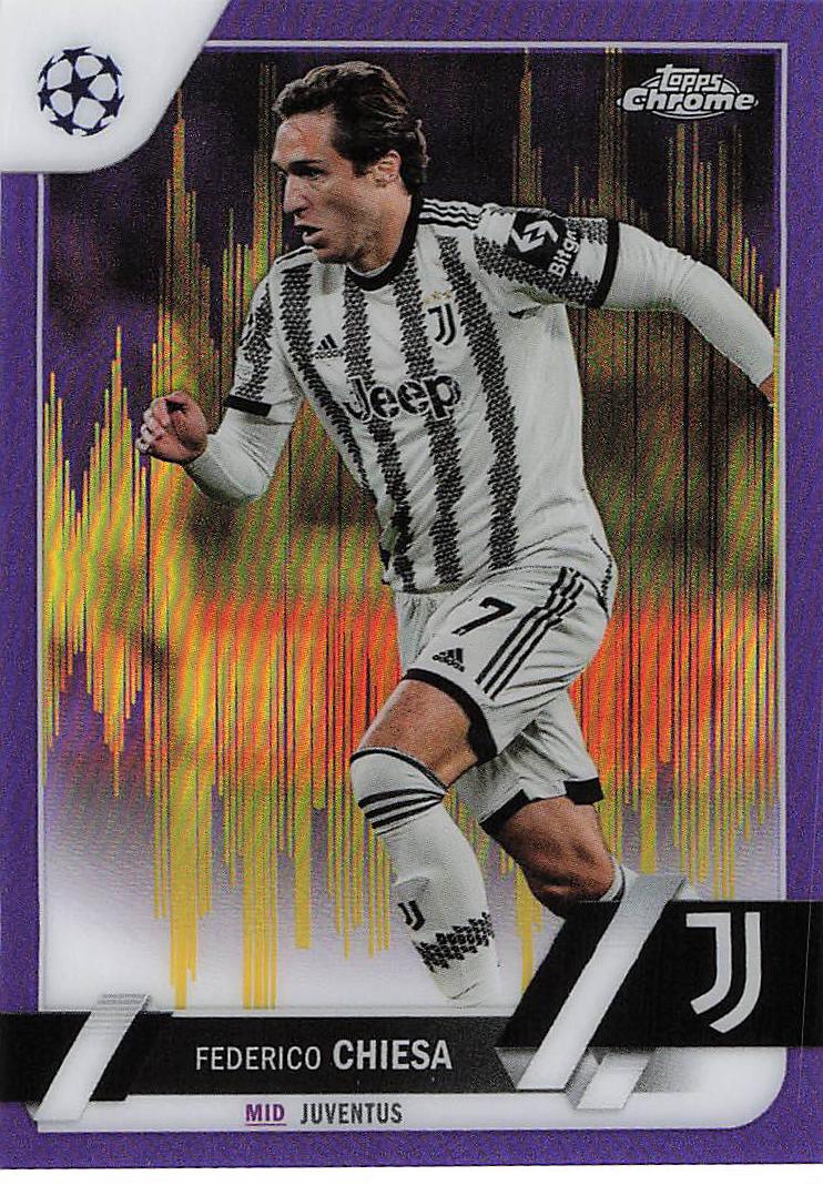 Federico Chiesa Juventus 2022-23 Topps Chrome UEFA Club Competitions