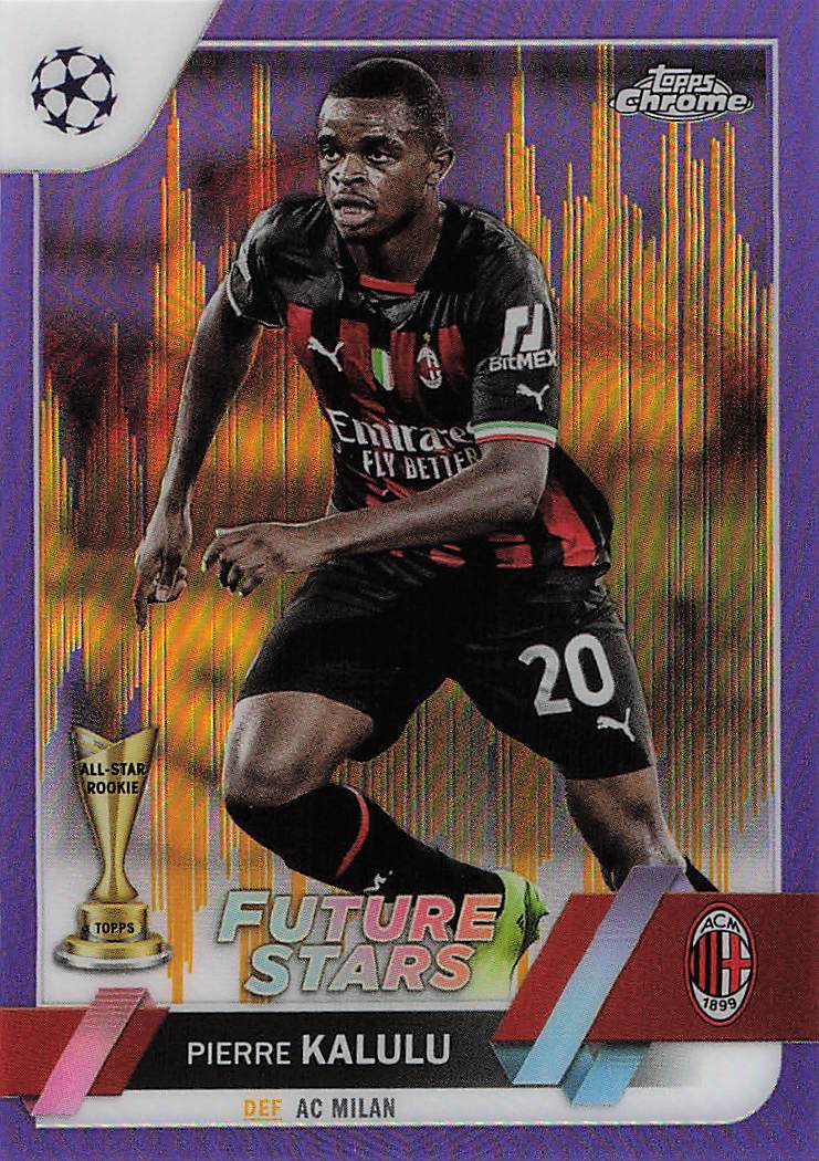 Pierre Kalulu A.C. Milan 2022-23 Topps Chrome UEFA Club Competitions