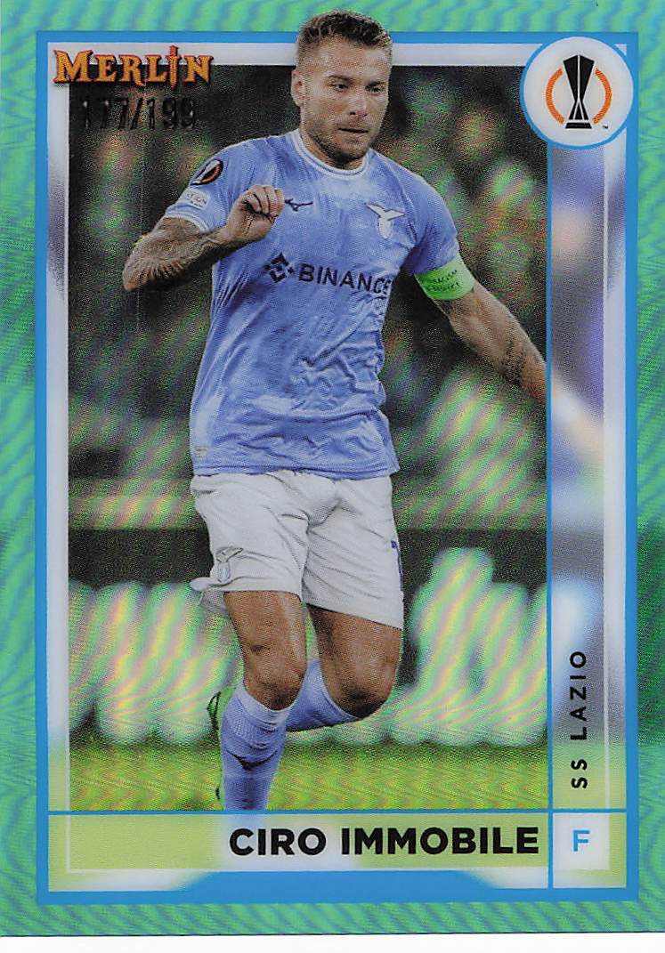 Ciro Immobile Lazio #/199 2022-23 Merlin Chrome UEFA Club Competitions