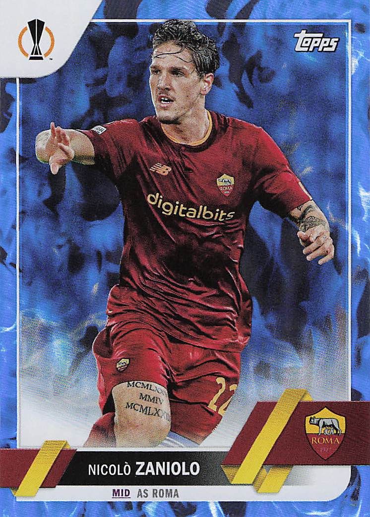 Nicolò Zaniolo Roma #/125 2022-23 Topps UEFA Club Competitions