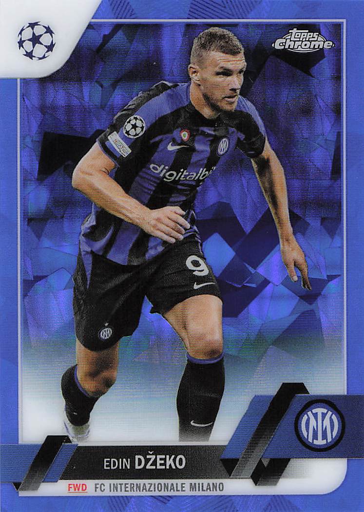 Edin Džeko Inter Milan 2022-23 Topps Chrome Sapphire Edition UCC