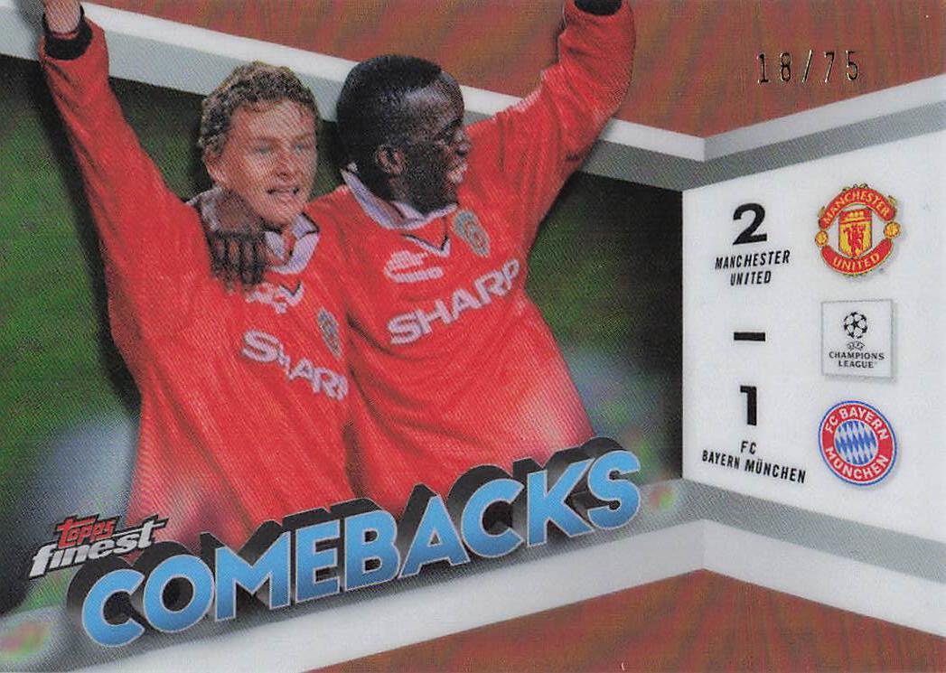 Manchester United vs. FC Bayern Munchen #/75 2023-24 Finest UCC