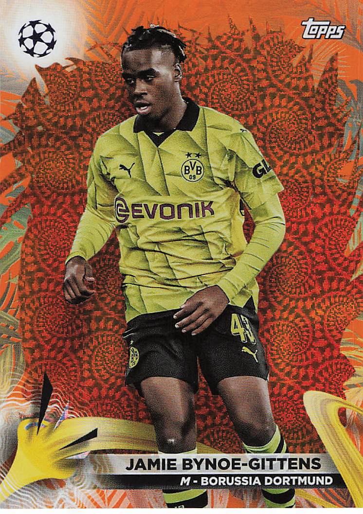 Jamie Bynoe-Gittens Borussia Dortmund #/25 2023-24 Topps UCC Carnaval Edition