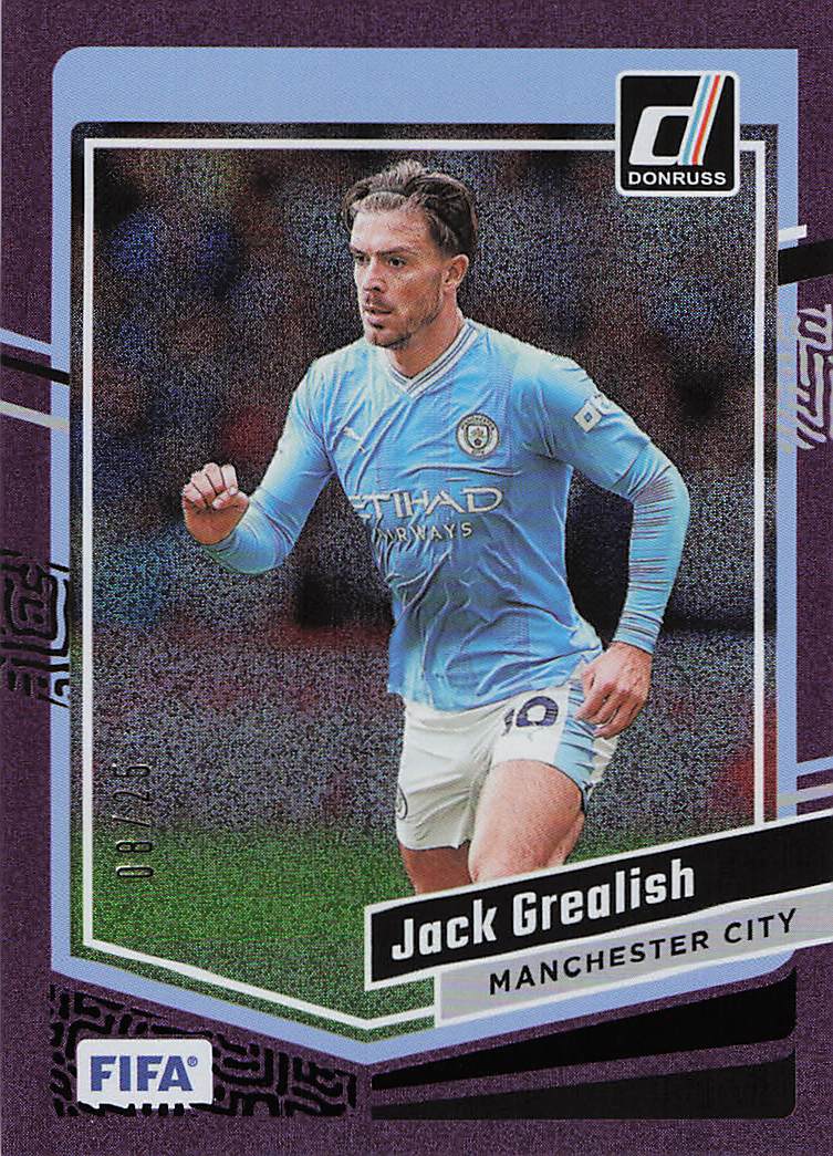 Jack Grealish Manchester City #/25 2023-24 Donruss