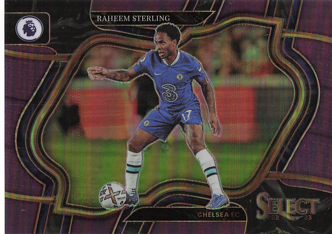 Raheem Sterling Chelsea FC #/135 2022-23 Panini Select Premier League