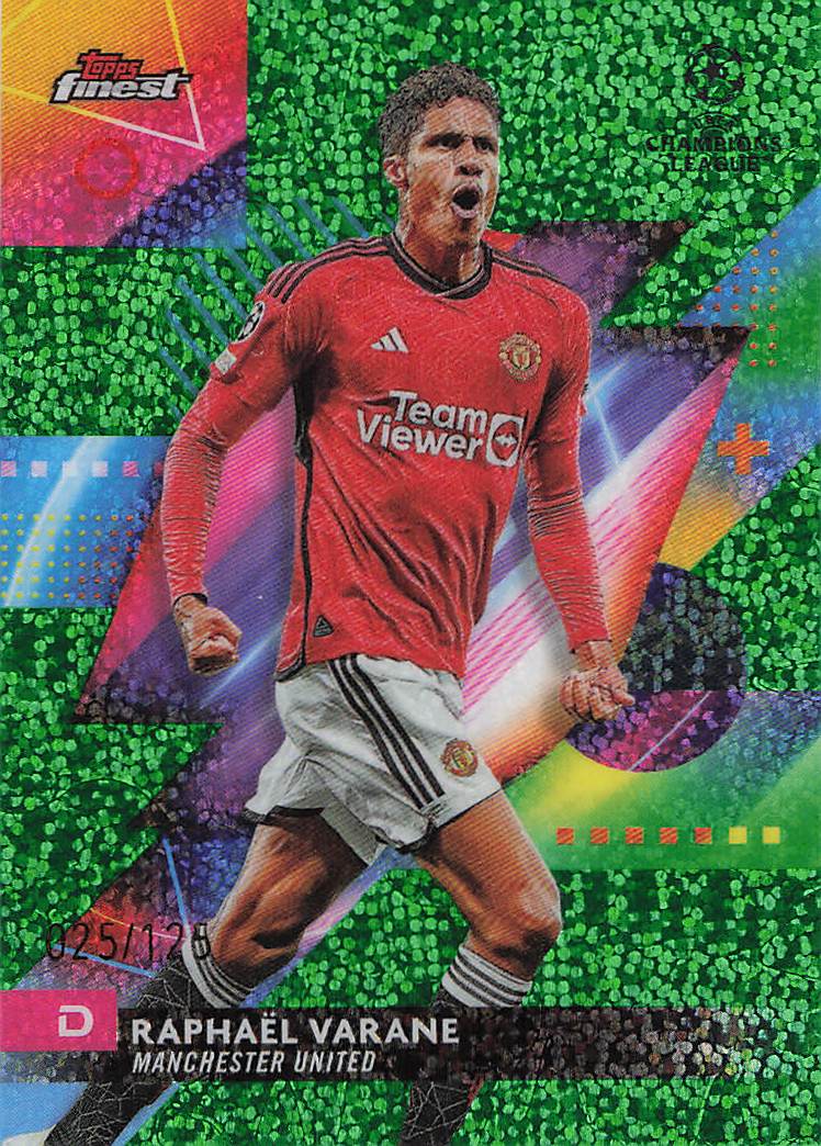 Raphaël Varane Manchester United #/125 2023-24 Finest UEFA Club Competitions
