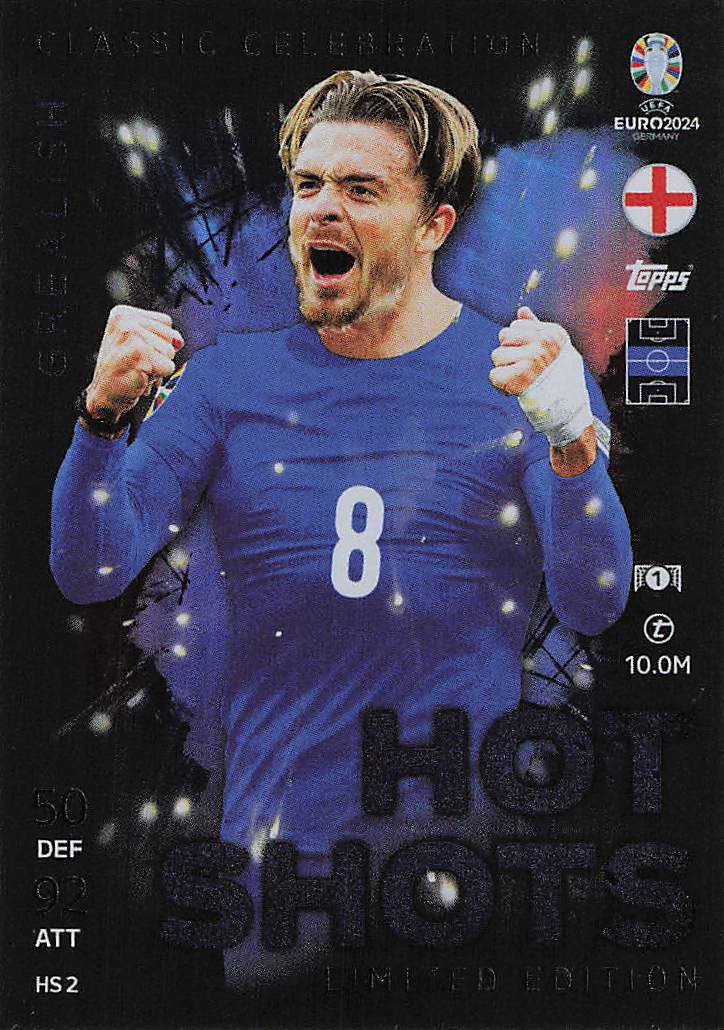 Jack Grealish England 2024 Topps Match Attax Euro 2024 Germany