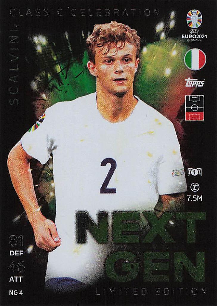 Giorgio Scalvini Italy 2024 Topps Match Attax Euro 2024 Germany