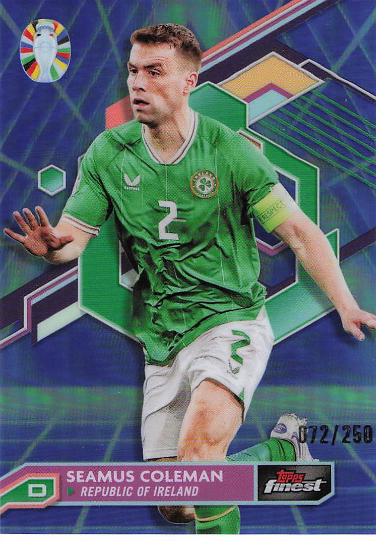 Seamus Coleman Republic of Ireland #/250 2023 Finest Road to UEFA EURO 2024