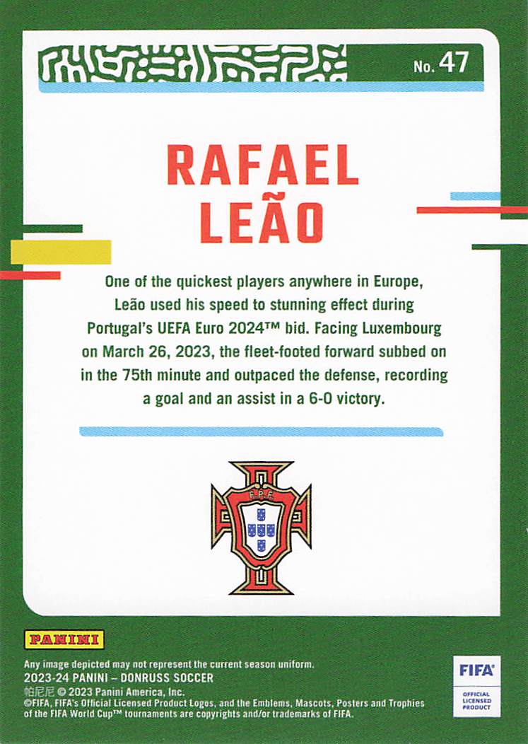 Rafael Leao Portugal #/99 2023-24 Donruss
