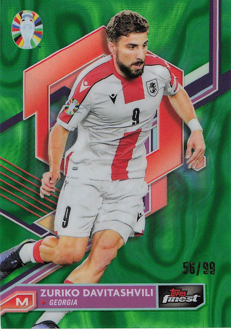 Zuriko Davitashvili Georgia #/99 2023 Finest Road to UEFA EURO 2024