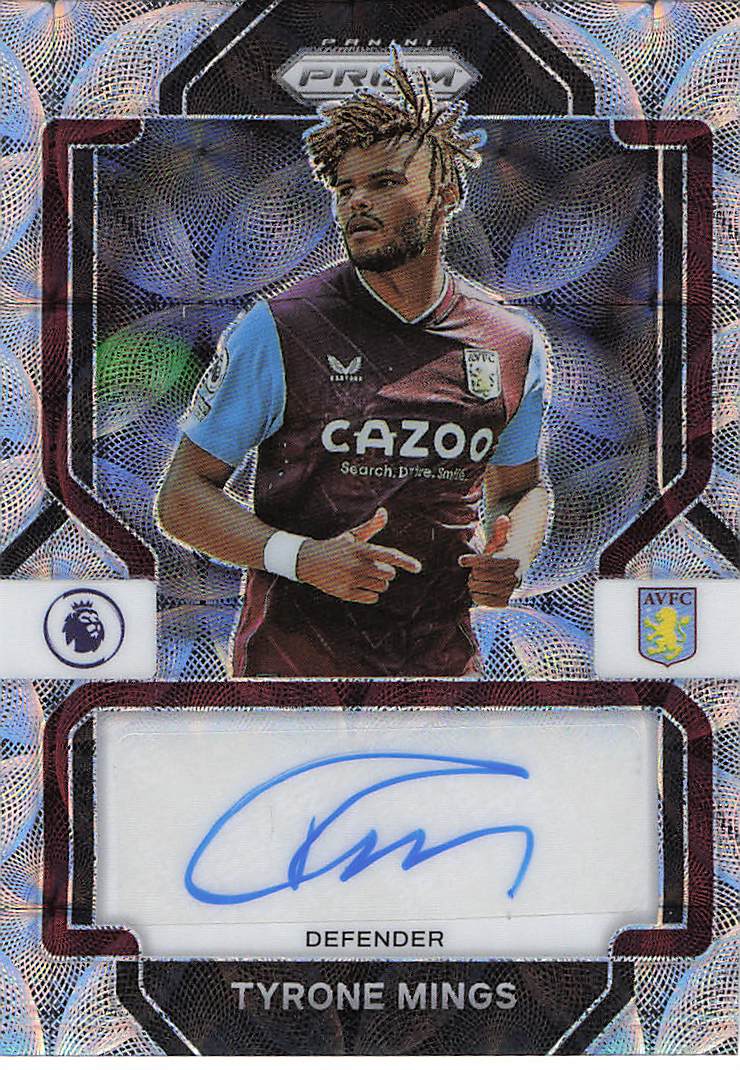 Tyrone Mings Aston Villa 2022-23 Panini Prizm Premier League Auto