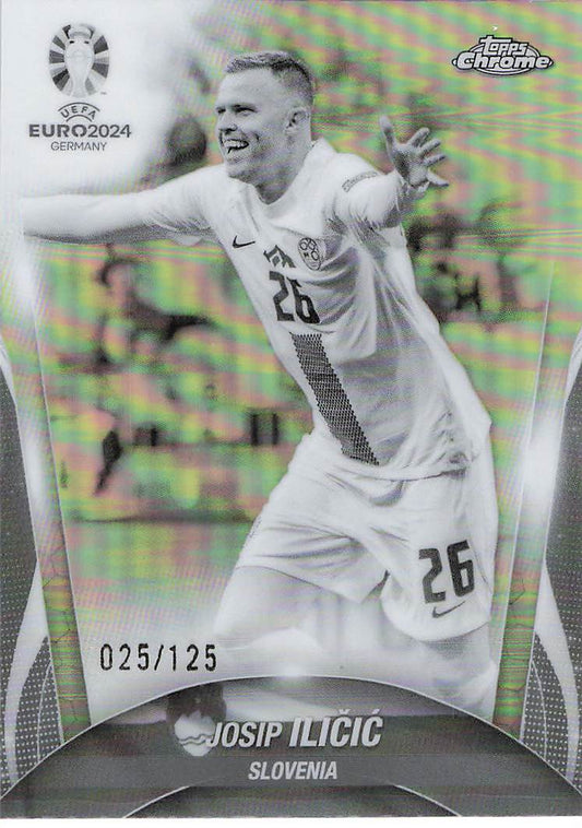 Josip Iličić Slovenia #/125 2024 Topps Chrome UEFA EURO