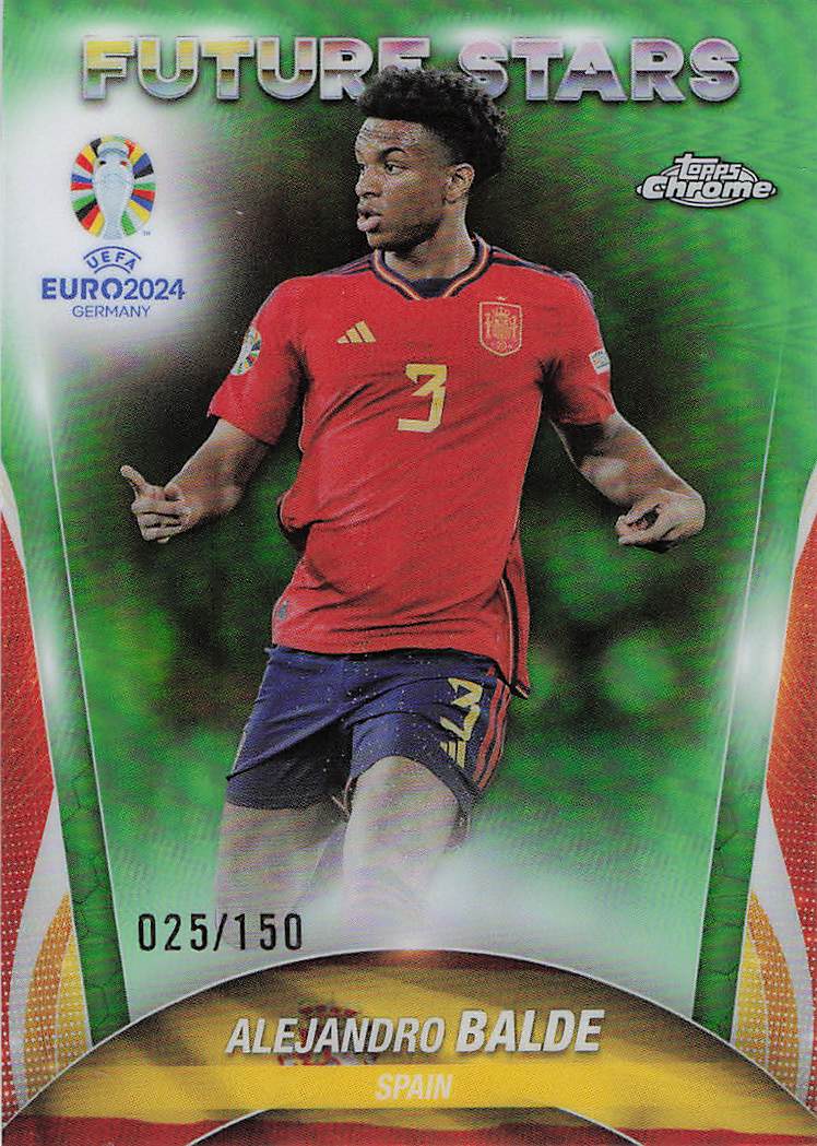 Alejandro Balde Spain #/150 2024 Topps Chrome UEFA EURO