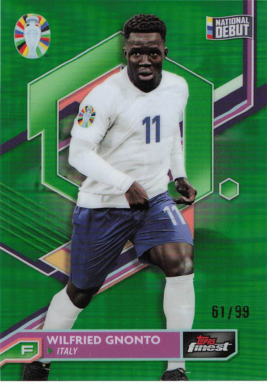 Wilfried Gnonto Italy #/99 2023 Finest Road to UEFA EURO 2024